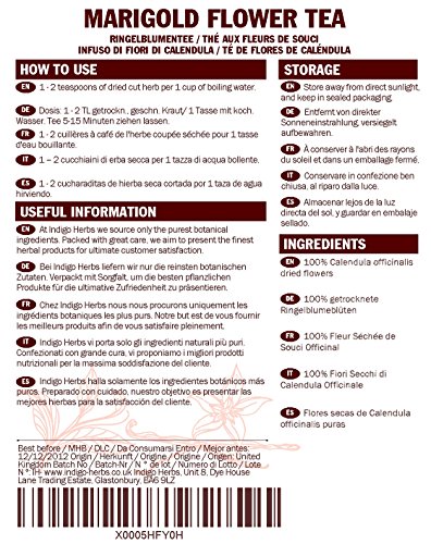 Flores de caléndula (Calendula officinalis) Loose Té de hierbas - 50g