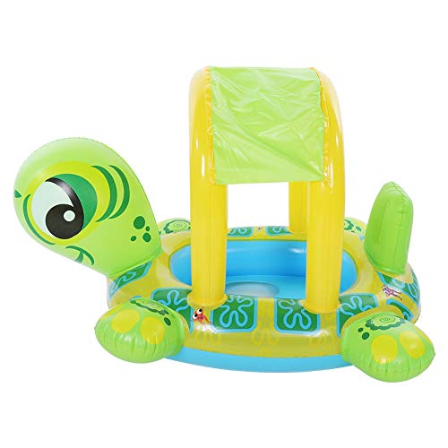 Flotador de Natación para Bebés con sombrilla ajustable Dibujos animados Animal Juguetes seguros Accesorios Asiento inflable Barco Niños Verano Diversión Piscina al aire libre Juguetes