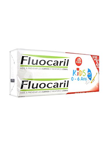Fluocaril kids dentifrice gel 0-6 ans (gout fraise) 50ml duo