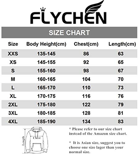 FLYCHEN Hombre Sudaderas para Cobra Kai Patrón de Cobra Hoodies kárate Serie de televisión Estadounidense La Historia de Cobra - Negro 4664, M