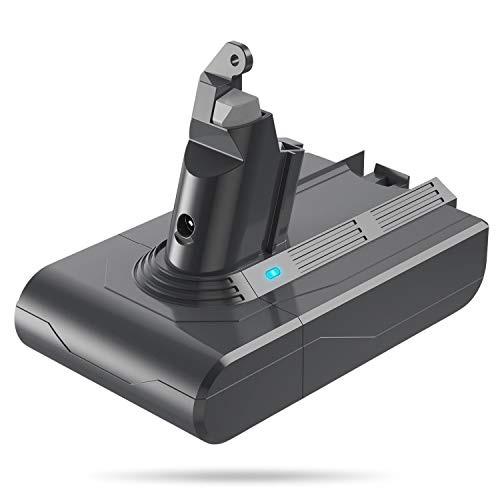 FLYLINKTECH 21.6v 3000mAh Dyson V6 Batería de Repuesto de ión de Litio para Dyson DC62 DC58 DC59 DC61 DC72 DC74 Aspiradora de Mano DC62 Batería V6 SV03 SV05 SV06 SV07 SV09 Animal, con 2 filtros