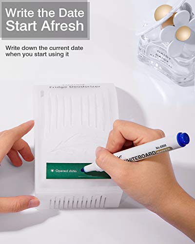 FO2RREST Desodorante para Frigoríficos Natural - Ambientador de Nevera Caja de Purificación de Aire, Eliminador de Olores y Humedad sin Aroma para Preservación de Frutas y Verduras