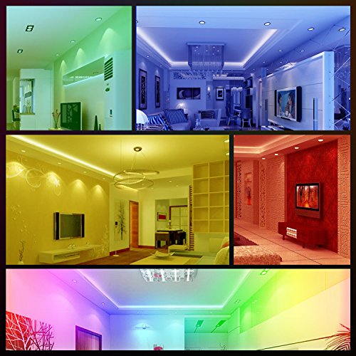 Foco Empotrable | Led Gu10 Luz de Techo 3W Blanco Cálido de 2700K | RGB Regulable Cambio de Color | Ojos de Buey Marco Redondo AC220V-240V | bombilla LED para salón o dormitorio etc 6 piezas