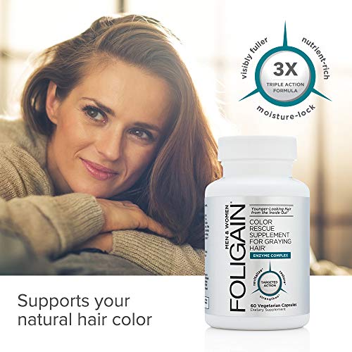 FOLIGAIN - Suplemento para el rescate del cabello canoso. - 60 cápsulas