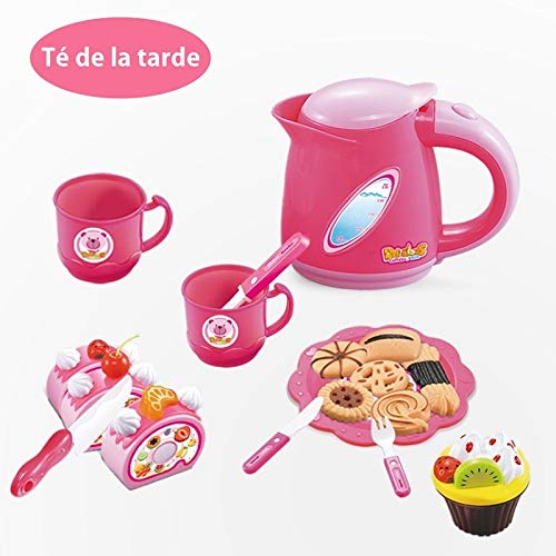 Foneso Alimentos de Juguete, Juego de Juguetes para Pasteles, 80 Piezas de Juguetes de Postre de Pastel de Simulación para Niños, Accesorios de Cocina, Juguetes Educativos para la Primera Infancia