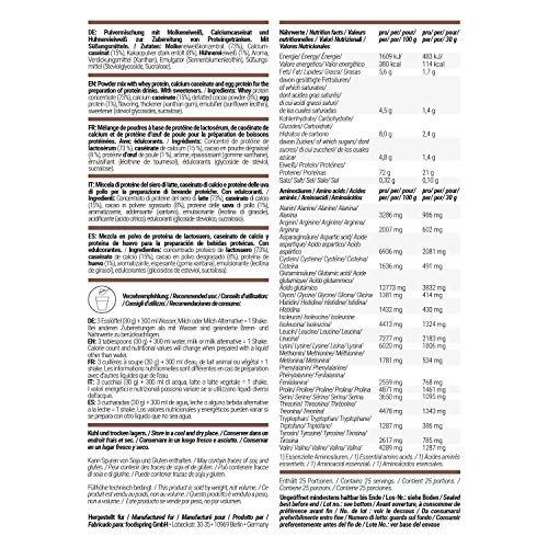 foodspring Proteína 3K, Chocolate, 750g, Mezcla de proteínas para alcanzar un altísimo valor biológico