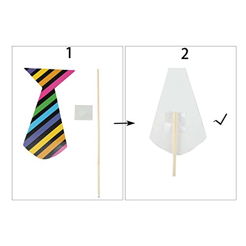 Foonii - 76 Palitos Manualidades, con Formas de Gafas, Bigote, Labios, Pajarita, Sombrero; para Fotos de Bodas, navidades, cumpleaños, Otras Fiestas