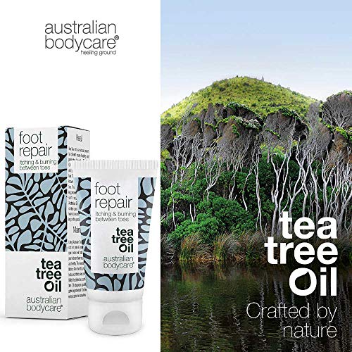 Foot Repair de Australian Bodycare | Gel natural para el cuidado de los pies | Picazón, ardor, enrojecimiento entre los dedos | Tratamiento para hongos | Con aceite de árbol del té australiano | 50 ml
