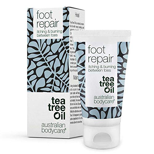 Foot Repair de Australian Bodycare | Gel natural para el cuidado de los pies | Picazón, ardor, enrojecimiento entre los dedos | Tratamiento para hongos | Con aceite de árbol del té australiano | 50 ml