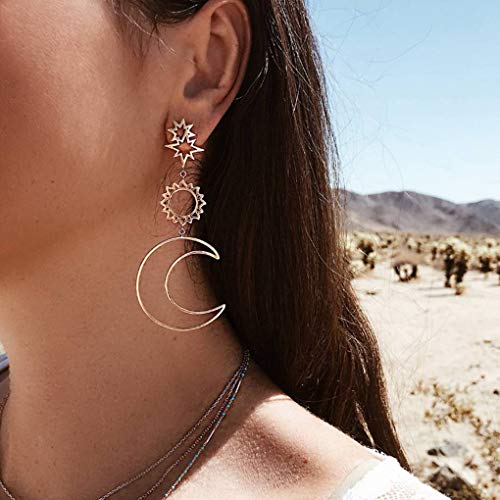 forbestest 1 par estilo coreano irregular geometría de las mujeres pendientes de huecos a cabo chicas cuelgan gota anillos de oído del oído de los pernos prisioneros de Bohemia Útil Asequible