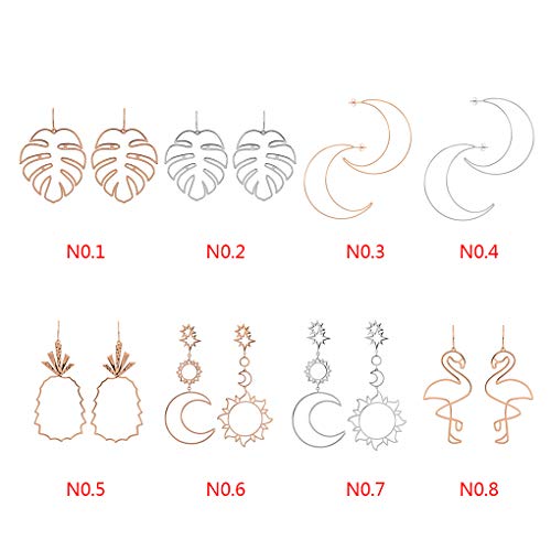 forbestest 1 par estilo coreano irregular geometría de las mujeres pendientes de huecos a cabo chicas cuelgan gota anillos de oído del oído de los pernos prisioneros de Bohemia Útil Asequible