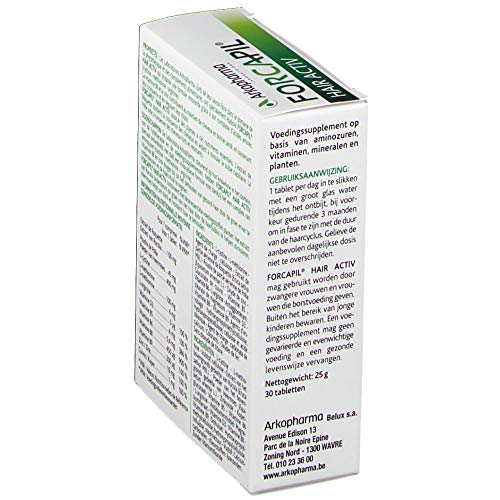 Forcapil HAIR ACTIV Keratin'Activ Croissance Force et Densité du Cheveu - 3 Mois de Traitement 90 Comprimés …