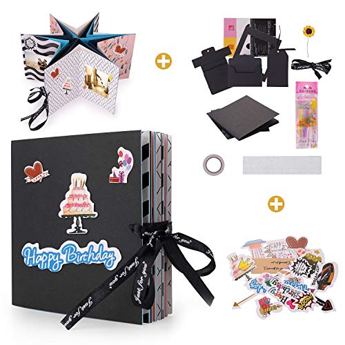FORIZEN Caja de Regalo Creative Explosion, DIY Album de Fotos, Regalo de Bricolaje Regalos de Cumpleaños/San Valentín Día/Navidad (Album Plegable)