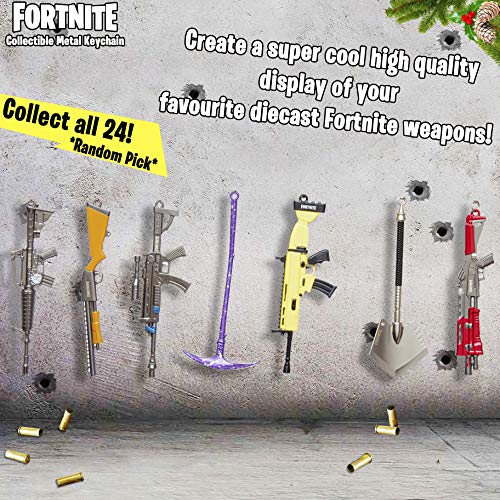 Fortnite Llavero, Llaveros Armas Collection Regalo con Fusil Picos y Armas de Personajes Battle Royale Collection Regalos Cumpleaños Niños Colegio Selección Aleatoria De 1