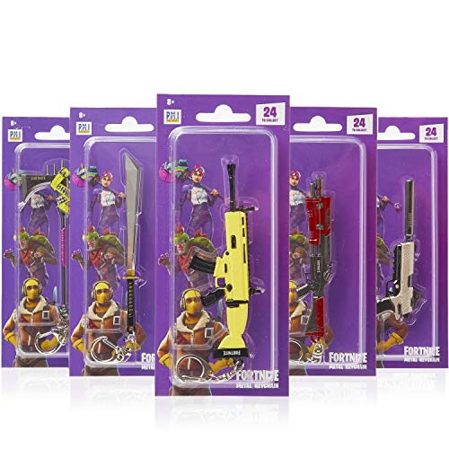 Fortnite Llavero, Llaveros Armas Collection Regalo con Fusil Picos y Armas de Personajes Battle Royale Collection Regalos Cumpleaños Niños Colegio Selección Aleatoria De 1