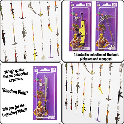 Fortnite Llavero, Llaveros Armas Collection Regalo con Fusil Picos y Armas de Personajes Battle Royale Collection Regalos Cumpleaños Niños Colegio Selección Aleatoria De 1