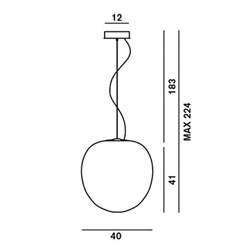 Foscarini Suspensión Rituals XL 1 luz E27 Ø 40 cm