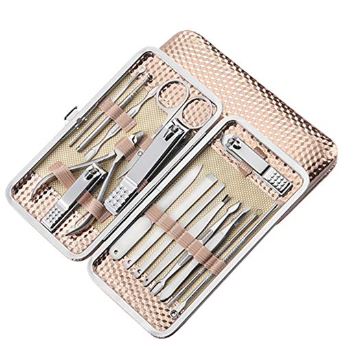 Foshuo Manicure Pedicure Set para Hombre Y Mujer,Cortadores De Uñas Slant Edge Cortaúñas Cortadoras De Uñas Podólogos Cortaúñas Cortadores Pinzas para Uñas De Dedos Gruesos Cortaúñas Uñas Cortauñas