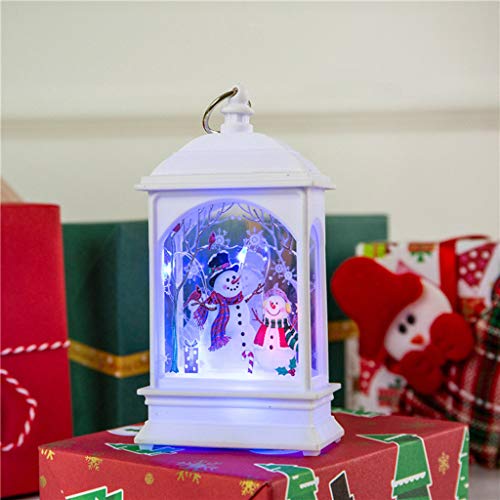 FossenHyC - LED Vela Adornos Navidad Originales Rusticos Vintage Decoracion Mesa Interiores, Navidad Decoracion Clearance Lights de Alce,Santa claus, Muñeco de nieve