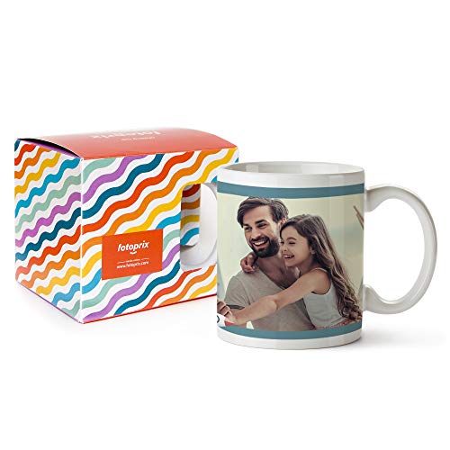 Fotoprix Taza Personalizada con Foto para Papá | Regalo Original día del Padre | Varios diseños Disponibles. (Diseño: Padre 1)