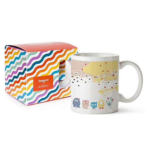 Fotoprix Taza Personalizada con Foto para Regalar a Tus Amigos | Regalo Original compañeros de Clase | Varios diseños (Amigos)