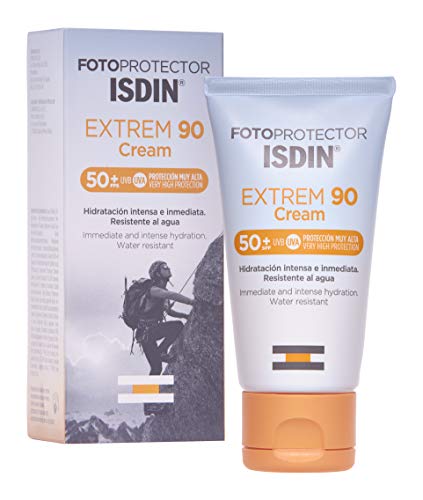 Fotoprotector ISDIN Extrem 90 Cream SPF 50+ - Protector solar facial para condiciones de radiación solar extrema, 50 ml