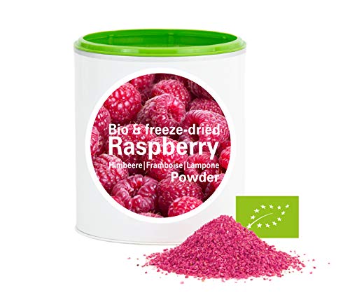 Frambuesa en Polvo - Liofilizado|biológico|vegano|crudo|pura fruta|no aditivo|rica en vitamina|Good Nutritions 120g