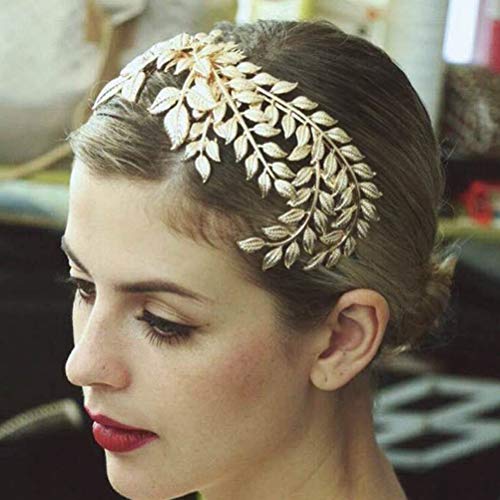 Frcolor Estilo de Baroco corona dorada de la boda joyería del pelo de la boda con peines princesa nupcial tocado accesorios para las mujeres