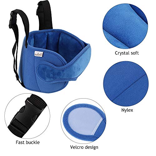 FREESOO Reposacabezas Soporte Cabeza Sujeta Cabezas Coche para Niños Infantil Bebe Seguridad Cinturón de Sujeción Correa Ajustable para Asiento de Coche Cómoda Posicionador Cabeza