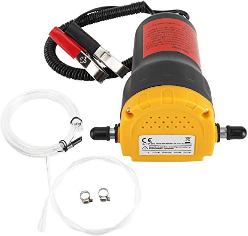 FreeTec Bomba Extractora de Aceite Bomba de aceite de aspiración Bomba de Transferencia de Aceite y Diésel 12 V 60 W
