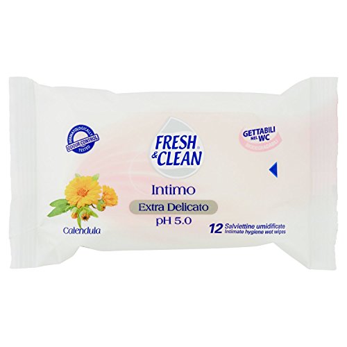 Fresh & Clean - Toallitas húmedas intimas - 12 toallitas