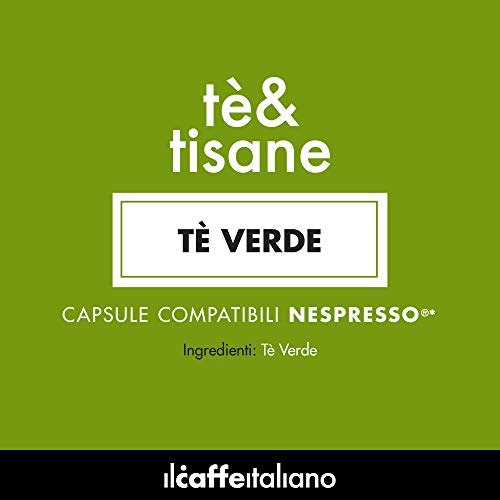 FRHOME - 50 Cápsulas de té compatibles Nespresso - Té verde - Il Caffè italiano