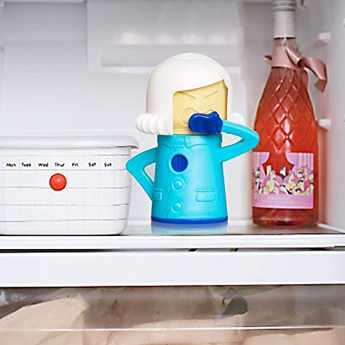 Frío Mama Desodorante Desodorante Enojado Mamá Limpiador de Nevera Congelador Desodorante con Aroma, Solo Agregue Bicarbonato de Sodio - Mamá Azul