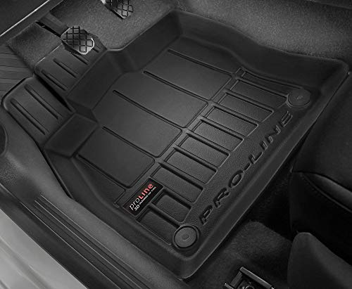 Frogum Alfombrillas de Goma 3D Pro-Line compatible con Seat Leon III Desde 2012 / compatible con VW Golf VII 2012-2019 / compatible conT-Roc Desde 2017