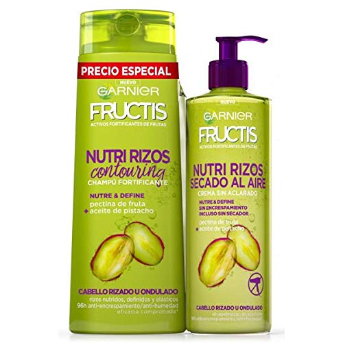 Fructis - Nutri rizos champú y crema de peinado