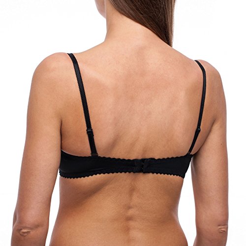 frugue Sujetador sin Tirantes Push Up con Relleno Multiposicion Mujer Negro ES 95E (EU 80E)