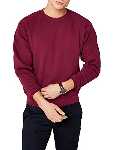 Fruit Of The Loom 62-216-0, Sudadera Para Hombre, Rojo (Burgundy), X-Large