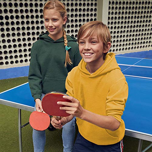 Fruit of the Loom - Sudadera clásica 80/20 Unisex para niños (7-8/Amarillo Oscuro)