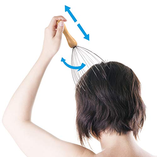 masajeador de cabeza araña