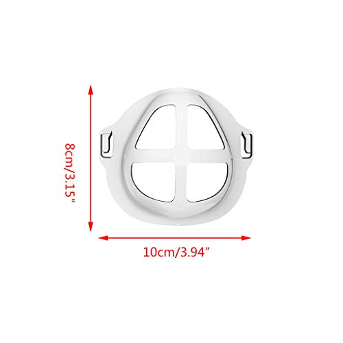 Fugift 5 uds, Soporte facial 3D para Ǎd-ültos para un uso cómodo, protección, lápiz labial, transpirable, reutilizable, Cúbiertǎ de boca, marco de soporte interno