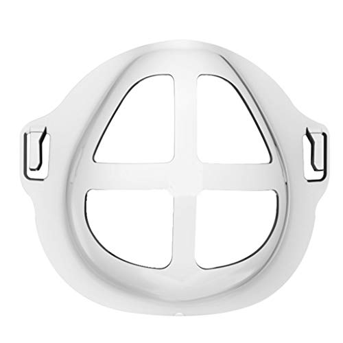Fugift 5 uds, Soporte facial 3D para Ǎd-ültos para un uso cómodo, protección, lápiz labial, transpirable, reutilizable, Cúbiertǎ de boca, marco de soporte interno