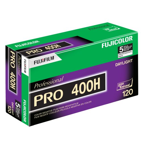 Fujifilm Pro 400H Fujicolor Pro 120 - Pelicula negativo color 400H ISO 400 , paquete de 5, multicolor