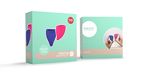 Fun Factory Fun Factory Fun Silicone Menstraual Cup Explore Kit Pink and Ultramarine 500 g