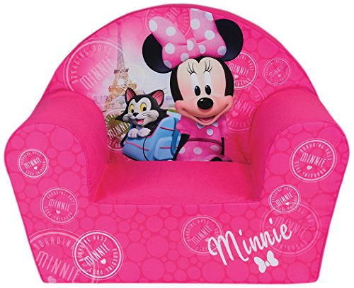 Fun House Disney miinie Paris Silla para niños, Funda poliéster/Espuma Polyether, 52 x 33 x 42 cm