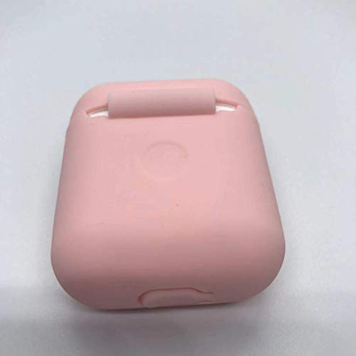 Funda AirPods Silicona Compatible con AirPods 2 & 1, KOKOKA Fundas Protectora de Silicona para AirPods [LED Frontal Visible][Funciona con Carga inalámbrica]-Rosa