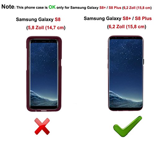 Funda con Cuerda para Samsung Galaxy S8 Plus, Carcasa Transparente TPU Suave Silicona Case con Correa Colgante Ajustable Collar Correa de Cuello Cadena Cordón para Samsung Galaxy S8 Plus - Oro Rosa