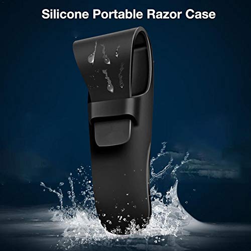 Funda de Viaje portátil de Navaja de Afeitar, Impermeable de Silicona para Gillette Parker Merkur Funda de afeitadora Suave Funda de Transporte Bolsa