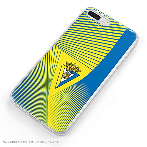 Funda para iPhone 11 del Cádiz para Proteger tu móvil. Carcasa para Apple de Silicona Flexible con Licencia Oficial de Cádiz CF.