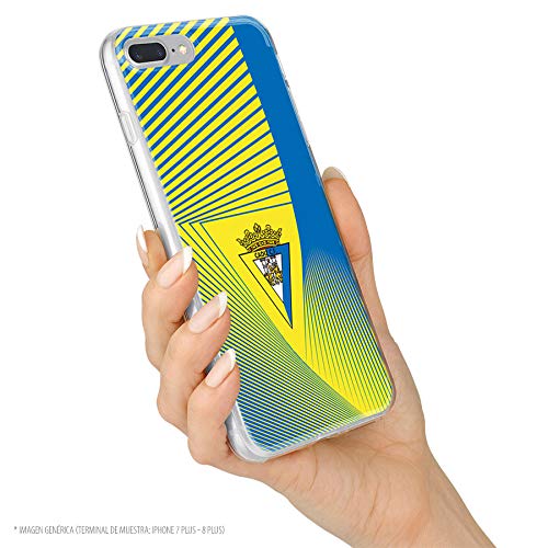 Funda para iPhone 11 del Cádiz para Proteger tu móvil. Carcasa para Apple de Silicona Flexible con Licencia Oficial de Cádiz CF.