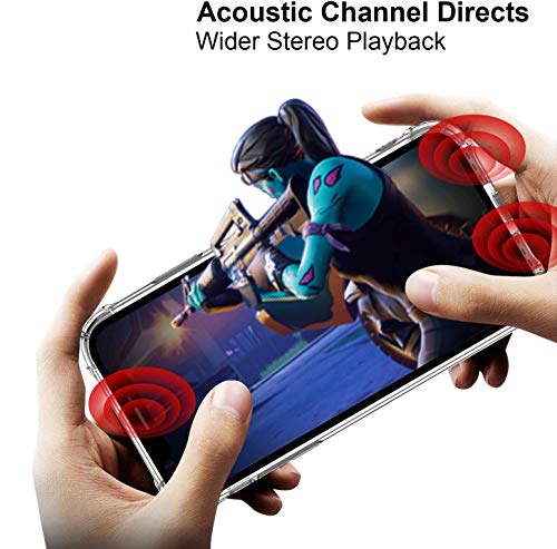 Funda para iPhone X /iPhone XS Crystal Carcasa Silicona Transparente Protector Airbag Anti-Choque Ultra-Delgado Anti-arañazos Case para Teléfono iphone X/iPhone XS Funda